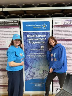 Patient representative Emma with Pathologist Susan Richman attending Be Curious.